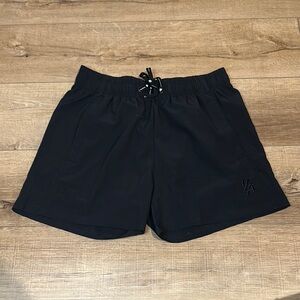 YoungLA Midnight Black Performance Shorts 5” inseam NEW
